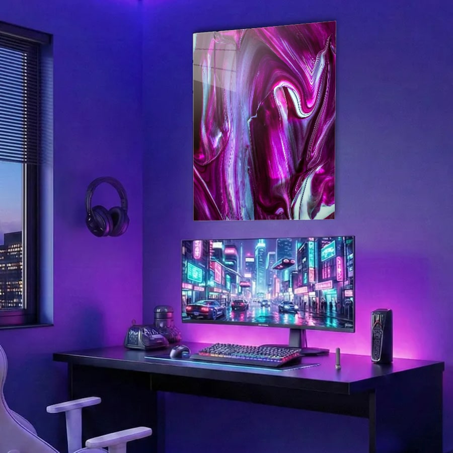 Gaming desk RGB (portrait)