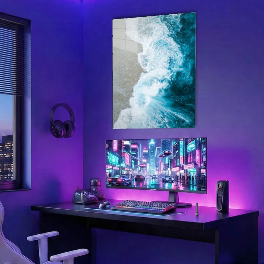 Gaming desk RGB (portrait)