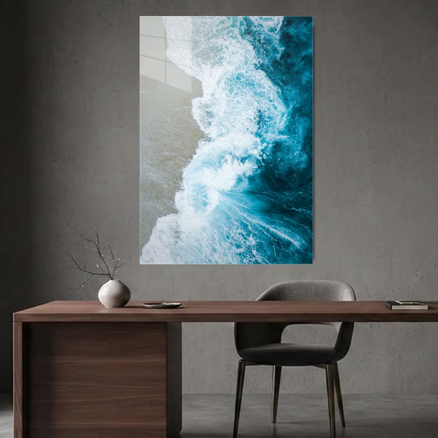 Modern desk + vase (portrait)