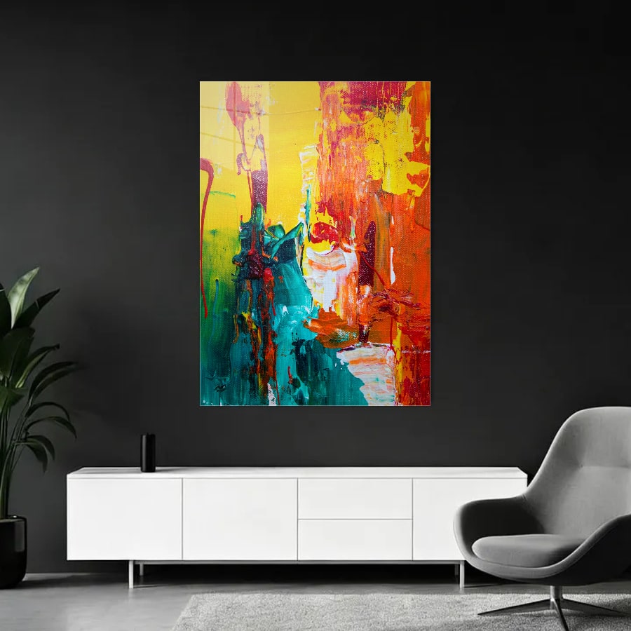 Sideboard + accent chair (portrait)