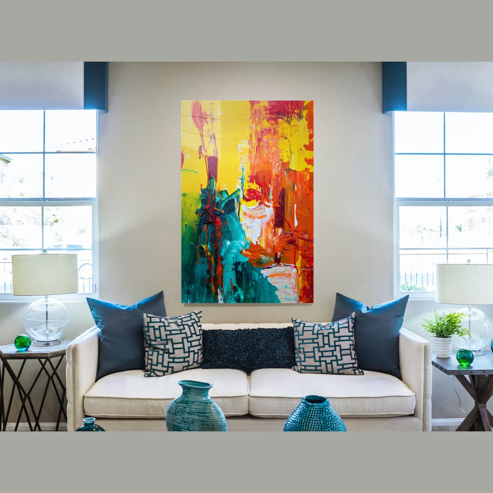 Cozy reading nook (portrait)