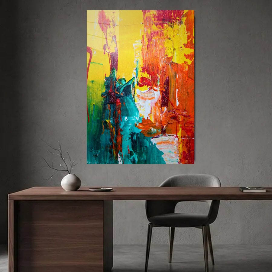 Modern desk + vase (portrait)