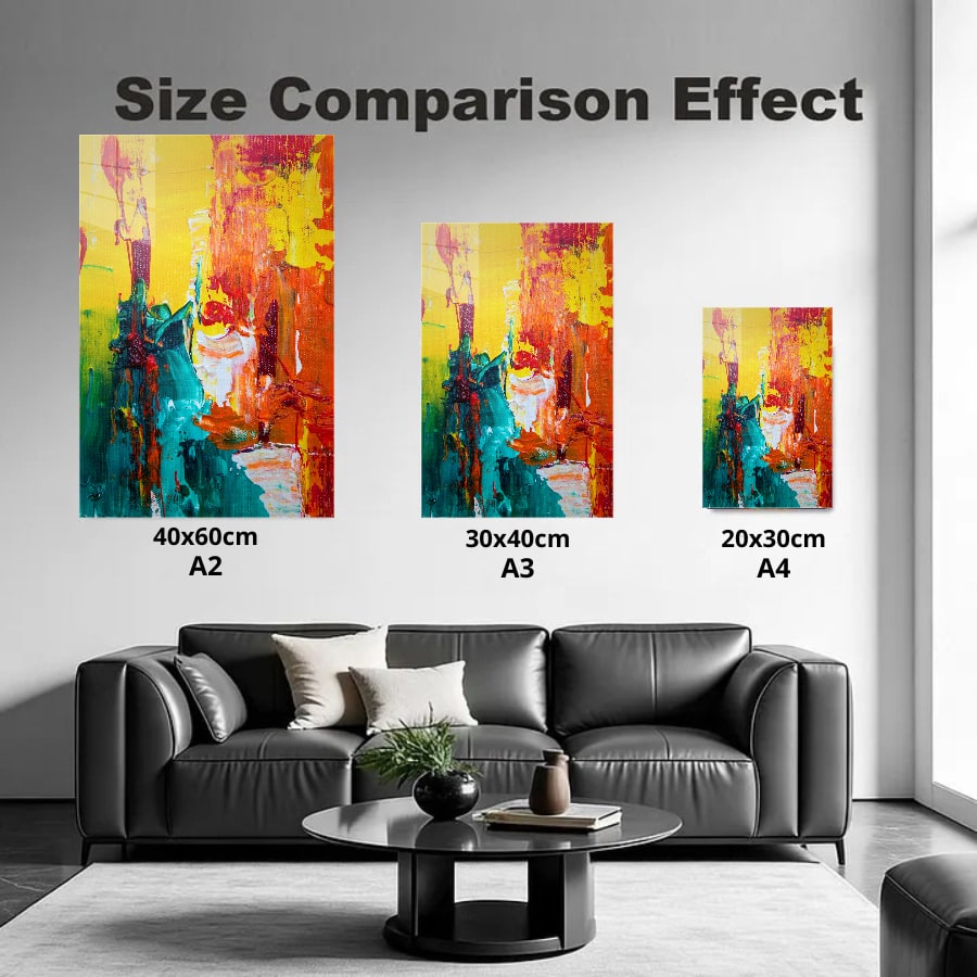 Sofa size-comparison (3-frame showcase)